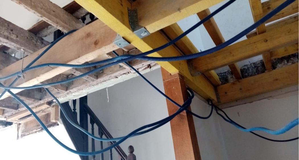 Travaux intérieurs charpente et isolation